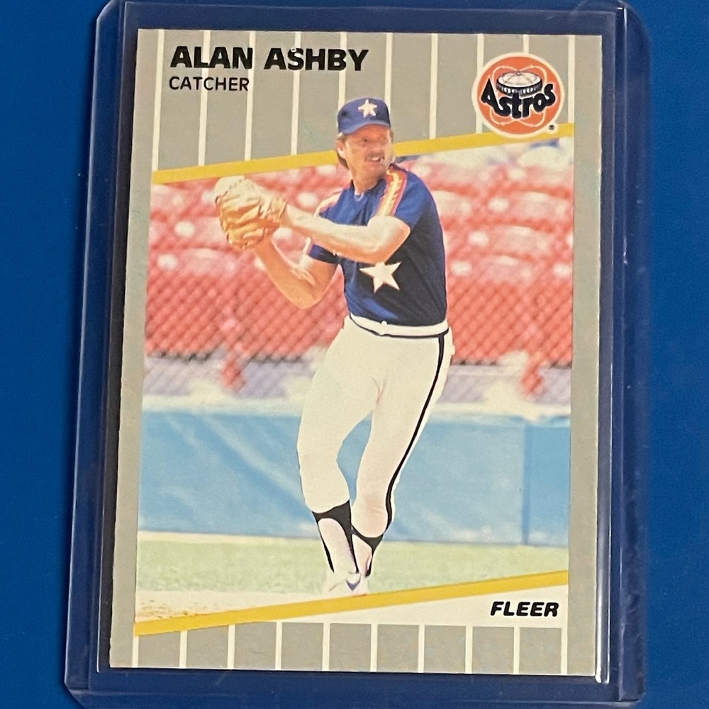 Alan Ashby #350 1989 Fleer Baseball Trading Card